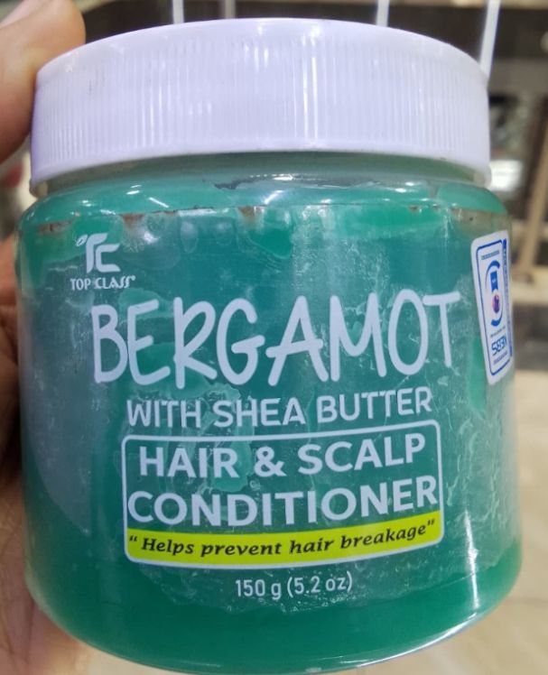Top Class Bergamot With Shea Butter Hair & Scalp Conditioner 150g Prevents Hair Breakage Strengthens Roots Moisturizes Scalp Repairs Dry Damaged Hair Nourishing Hair Treatment For All Hair Types