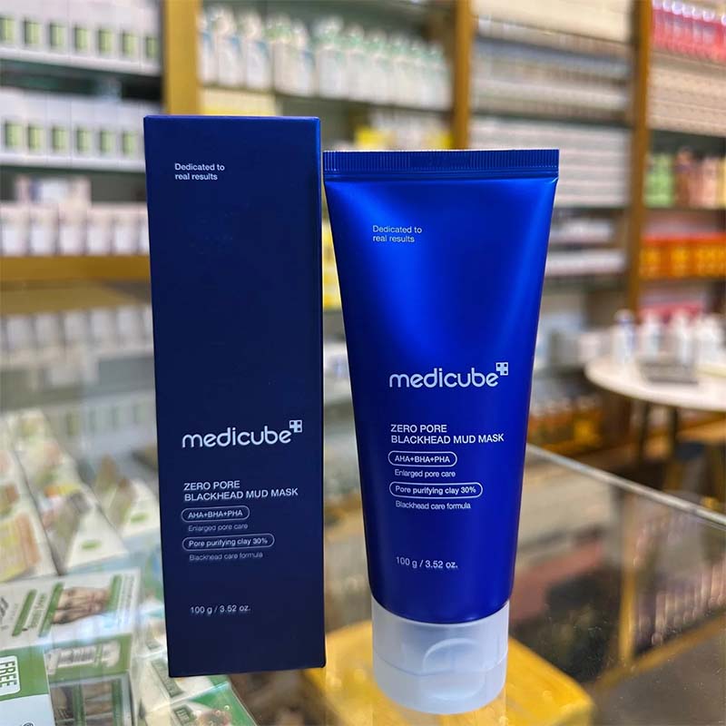 Medicube Zero Pore Blackhead Mud Mask 100g | AHA BHA PHA Clay Mask for Blackhead Removal, Enlarged Pore Care, Deep Cleansing & Oil Control, 30% Pore Purifying Formula
