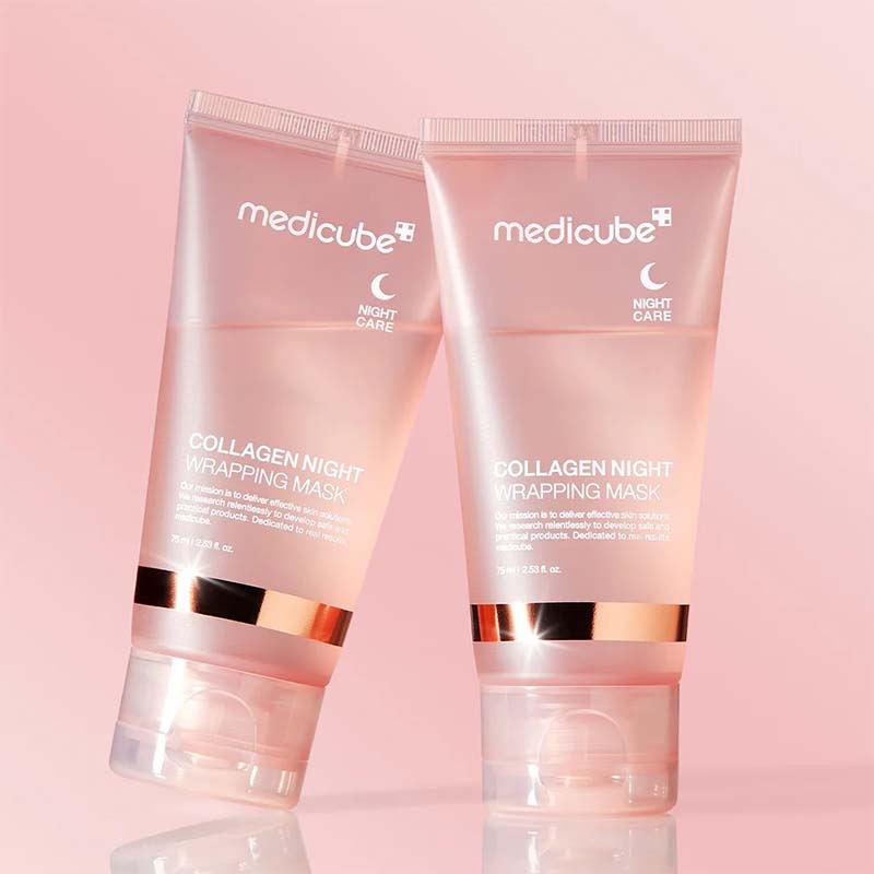 Medicube Collagen Night Wrapping Mask 75ml | Overnight Firming & Moisturizing Sleeping Mask, Collagen Extract, Niacinamide & Ceramide NP, Improves Elasticity, Smooth Plump Skin While You Sleep