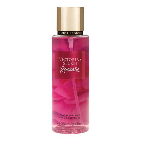 Victoria’s Secret Romantic Fragrance Mist 250ml Long Lasting Women Body Spray Floral Sweet Scent Perfume Mist Refreshing Daily Body Splash Light Luxury Ladies Perfume Gift for Women