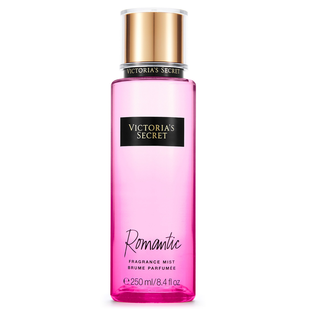 Victoria’s Secret Romantic Fragrance Mist 250ml Long Lasting Women Body Spray Floral Sweet Scent Perfume Mist Refreshing Daily Body Splash Light Luxury Ladies Perfume Gift for Women