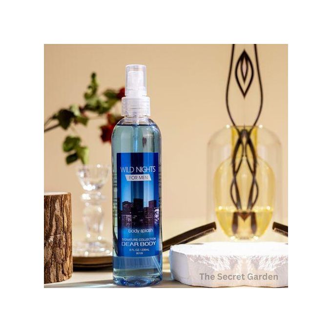 Dear Body Wild Nights Body Splash Fragrance Mist For Men Long Lasting Fresh Perfume Spray Masculine Scent Refreshing Body Spray Daily Fragrance Deodorizing Body Mist For Work Gym Travel
