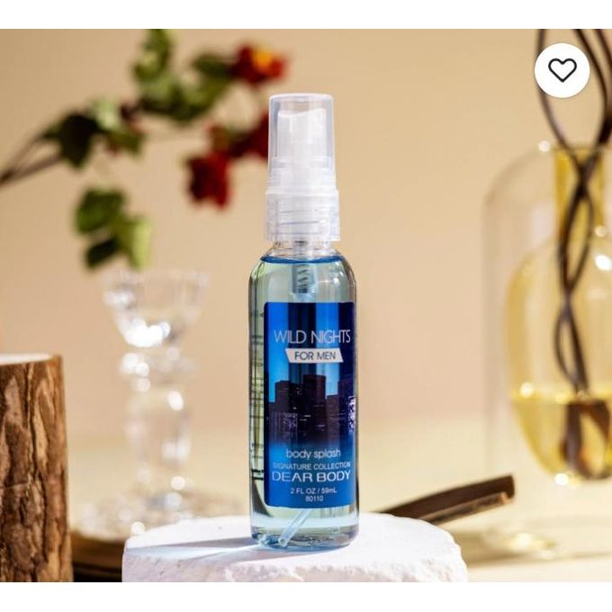 Dear Body Wild Nights Body Splash Fragrance Mist For Men Long Lasting Fresh Perfume Spray Masculine Scent Refreshing Body Spray Daily Fragrance Deodorizing Body Mist For Work Gym Travel