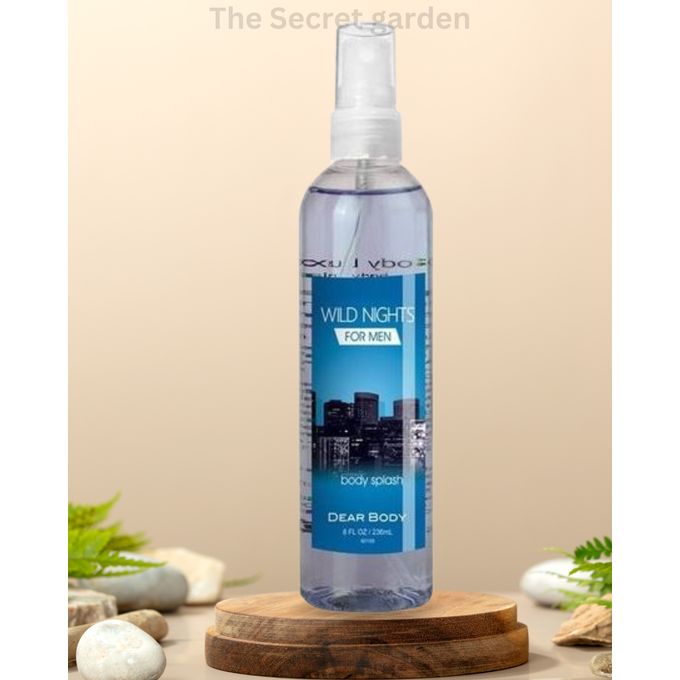 Dear Body Wild Nights Body Splash Fragrance Mist For Men Long Lasting Fresh Perfume Spray Masculine Scent Refreshing Body Spray Daily Fragrance Deodorizing Body Mist For Work Gym Travel