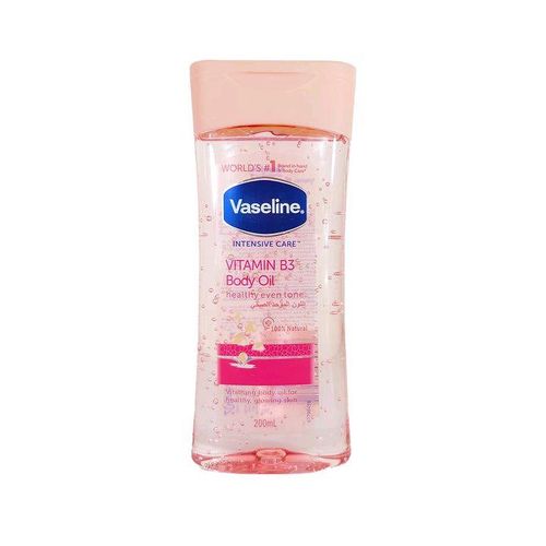 Vaseline Intensive Care Vitamin B3 Body Oil Moisturizing Revitalizing Skin Oil For Dry Skin Even Tone Nourishing Hydrating Body Care Oil Lightweight Non Greasy Daily Skin Care 200ml