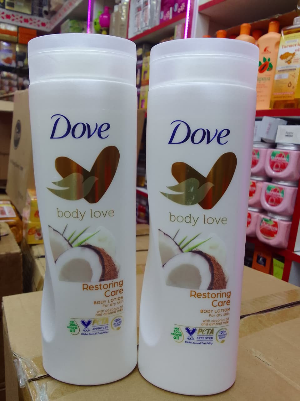 Dove Body Love Restoring Care Body Lotion With Coconut Oil And Almond Milk Deep Moisturizing Lotion For Dry Skin Long Lasting Hydration Smooth Soft Skin Fast Absorbing Non Greasy 400ml