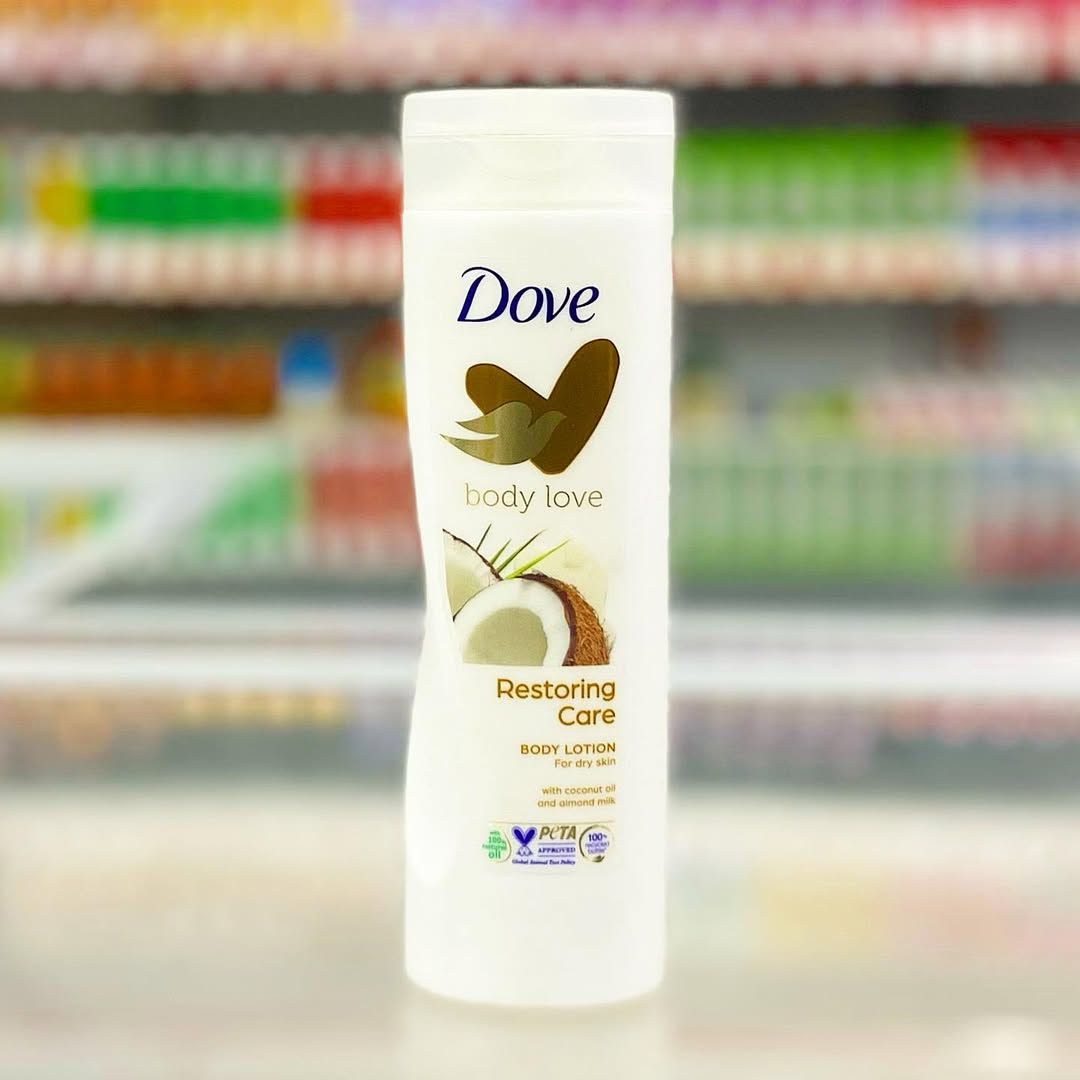 Dove Body Love Restoring Care Body Lotion With Coconut Oil And Almond Milk Deep Moisturizing Lotion For Dry Skin Long Lasting Hydration Smooth Soft Skin Fast Absorbing Non Greasy 400ml