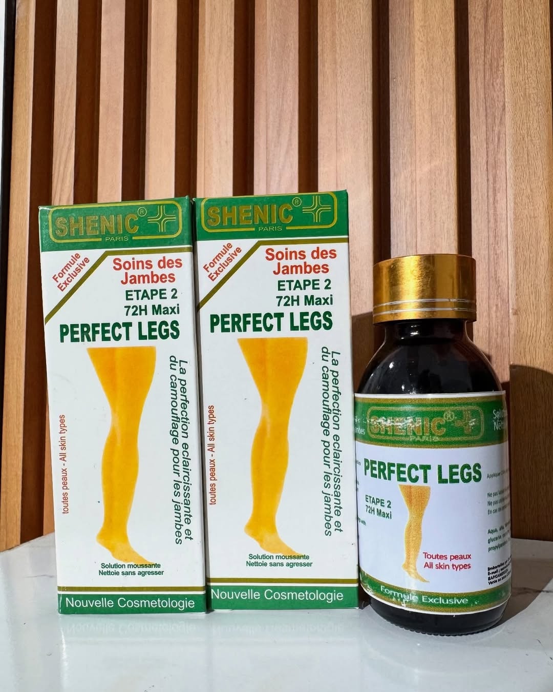 Shenic Perfect Legs Treatment Serum Step 2 72H Maxi Leg Care Solution Anti Varicose Veins Dark Spots Stretch Marks Leg Skin Repair Firming Brightening Beauty Leg Treatment Cosmetic 100ml