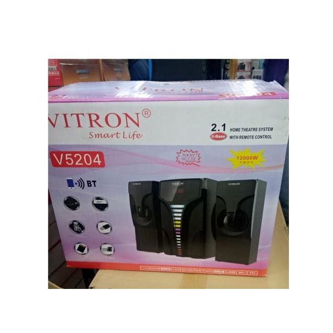 Vitron V5204 2.1Ch Multimedia Speaker System BT/USB/MP3 - Black