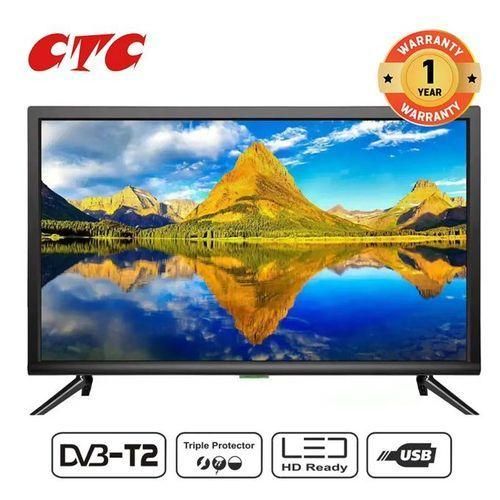 CTC 24'' INCH AC/DC LED DIGITAL TV With Inbuilt Decorder-BLACK