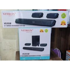 VITRON V535SB 5.1CH WIRED SOUNDBAR SYSTEM WITH SUBWOOFER,SATELLITE SPEAKERS 11500W PMPO