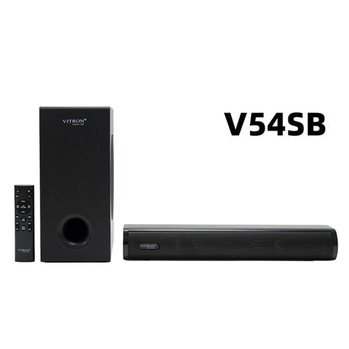 VITRON V54SB 2.1‑CHANNEL HIGH‑POWER WIRED HOME THEATRE SOUNDBAR SYSTEM WITH SUBWOOFER
