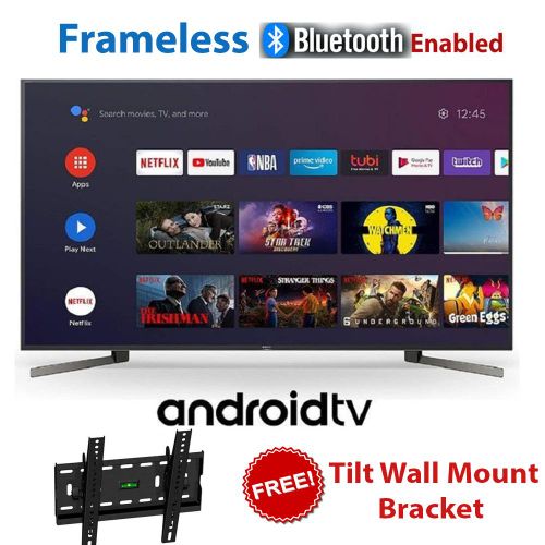 AMTEC 43" inch TV ,Bluetooth Enabled ,43INCH Frameless 43L12S Television, NETFLIX ,YOUTUBE,APP STORE,Full HD Smart Android TV Built-in WIFI, Inbuilt Decoder 3*HDMI 2*USB Ports Wide Color
