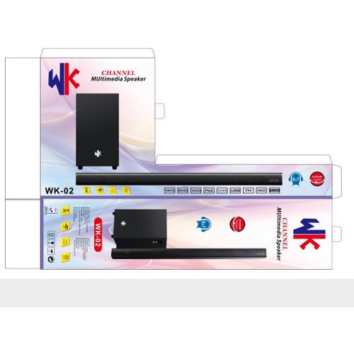 WK Wk-02 10,000W Wireless Soundbar Home Theatre System