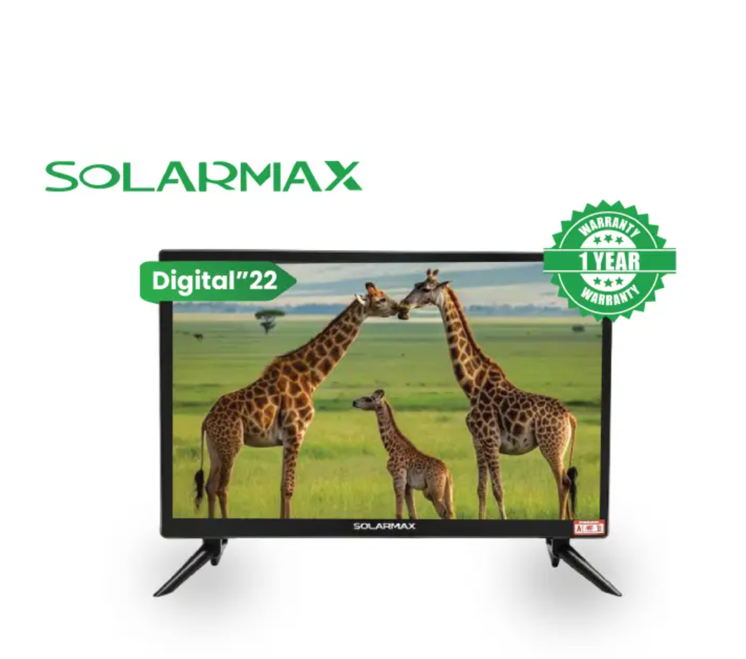 Solarmax 22 inches Digital TV AC / DC Solar TV Full HD , VGA , HDMI , USB , Free to Air