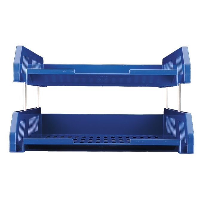 2 Tier document Trey Letter Tray Side Load, Desktop File Organizer