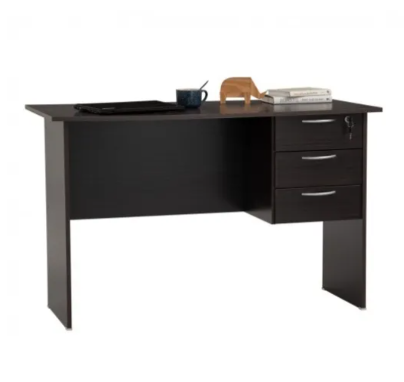 Minimalist 120cm study desk with drawers
