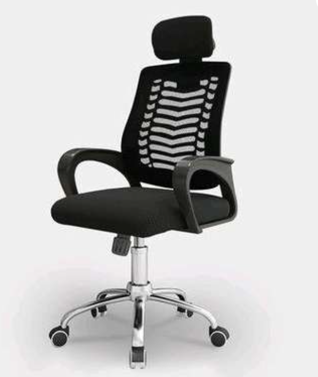 Secretarial Mesh Office Chair with Headrest.Ergonomic design for optimal comfort during extended periods of sitting High-quality mesh material promotes breathability and airflow Adjustable headrest