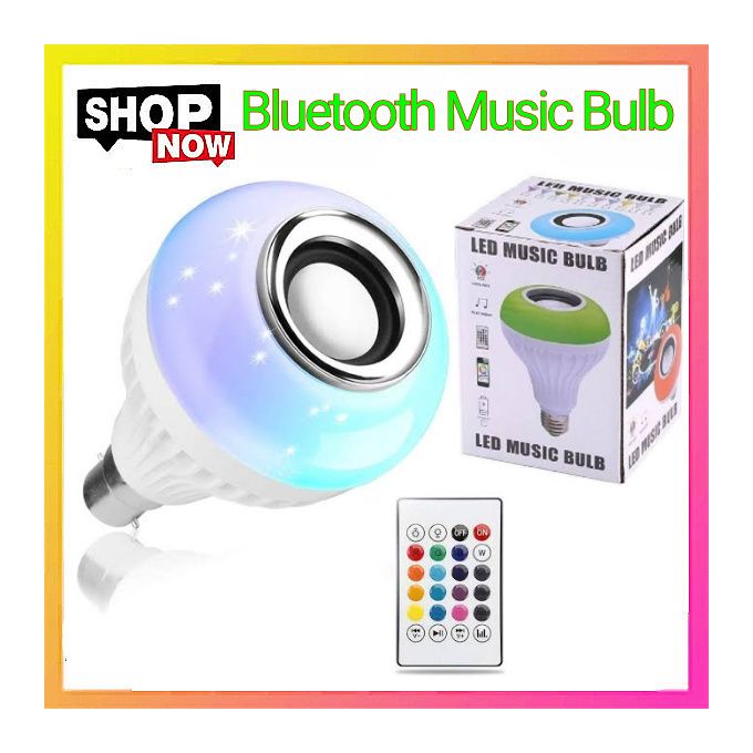 Led Music Bulb With Bluetooth Multi Colour Speaker