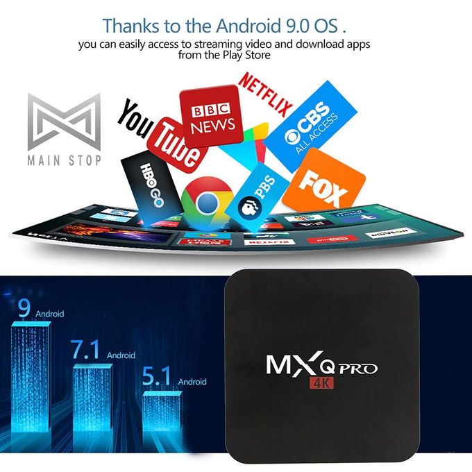 Mxq Smart - 4K Android 10 TV Box Android Tv Box/Stick Youtube 1GB Ram 8GB Rom