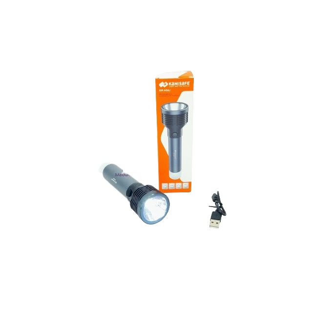 Kamisafe Rechargeable Aluminum Alloy Flashlight Heavy Duty Torch H-06U