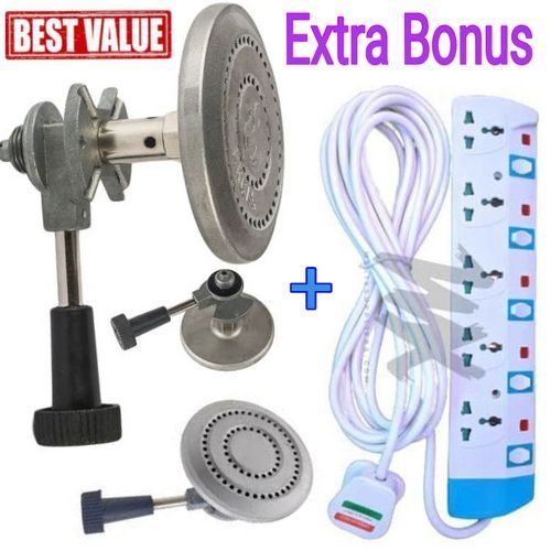 OFFER Strong Non Leak Meko Gas Burner+5 Power Cable Way Extension