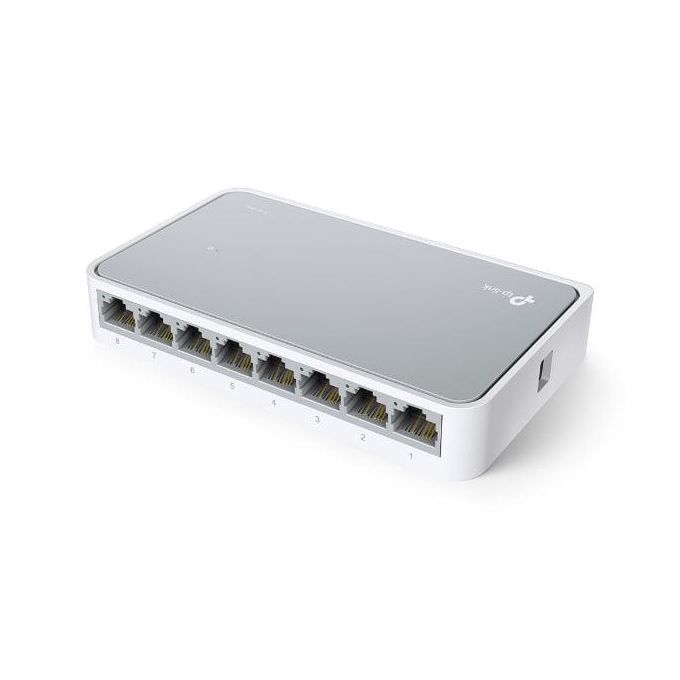 TP-Link 8 Port Wired Internet Switch | LAN Splitter | Office & Home WiFi Router Hub | TP-Link 8 Port Desktop Switch | Fast Ethernet LAN Hub | Network Router Splitter for Home & Office