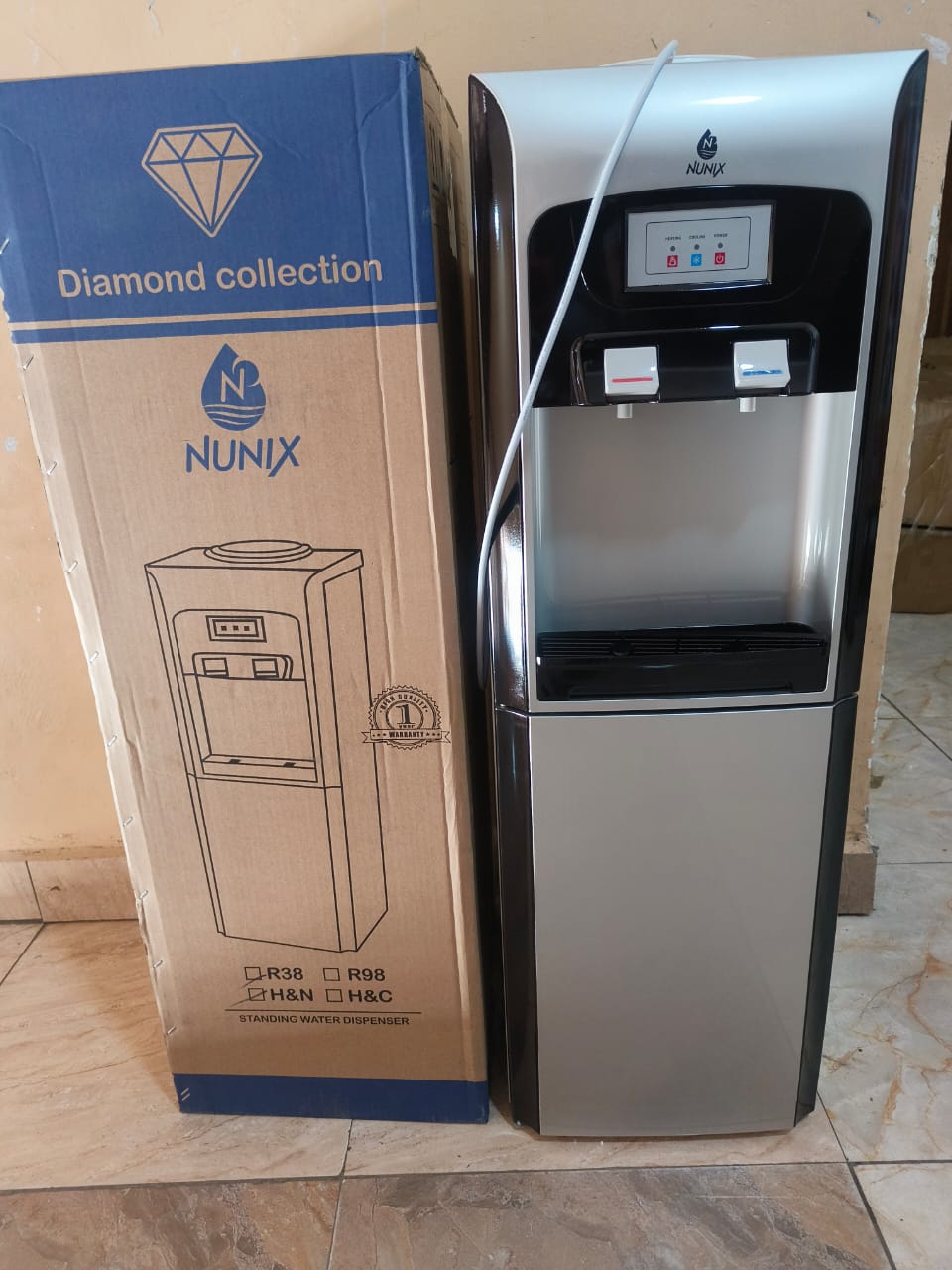 *NEW ARRIVALS *Nunix Hot And Cold Water Dispenser Z16C - Silver