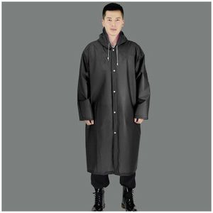 Long EVA Material Plastic Raincoat Waterproof Rain Coat Adults.Free SizeSafe & Eco-friendly - The rain poncho is made of an eco-friendly material (100% EVA), no plastic smell and no harmless, compared