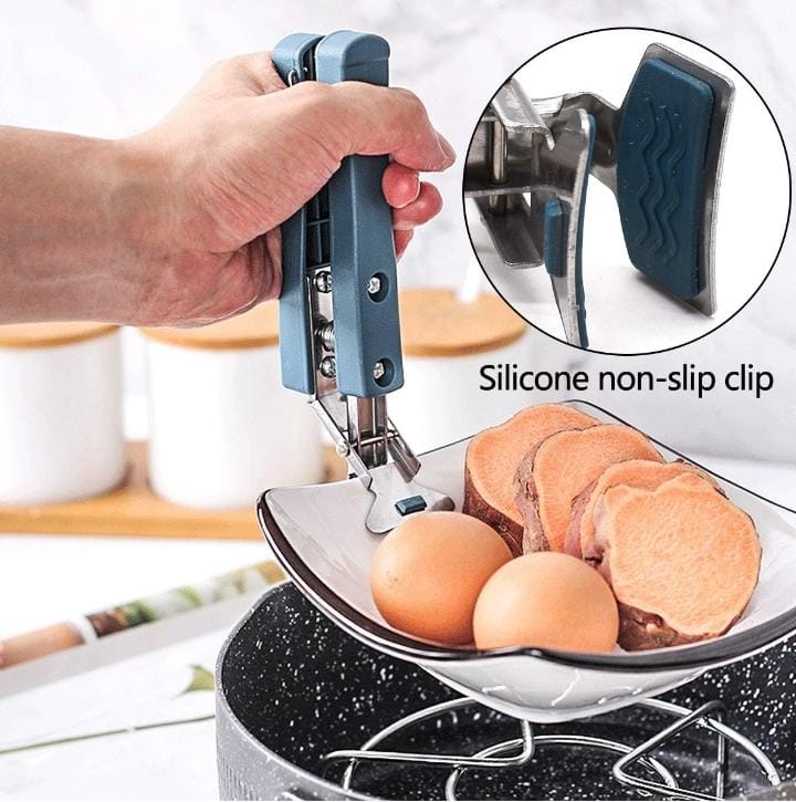 Kamata Sufuria Gripper With Plastic Handle.The beautiful designed kitchen hot sufuria & pot holder is ideally designed for holding any hot utensil easily. The sleek handles with wide and flat heads e