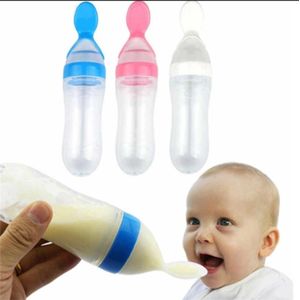 🔅🎄90ml Soft Silicone baby feeding bottle with spoon tip.STAND-UP BOTTLE & TIGHT SEAL NECK BABY FOOD GRADE SILICONE MORE ATTRACTIVE VALUES FOR HAPPY PARENTING Do not microwave it with the cap and t