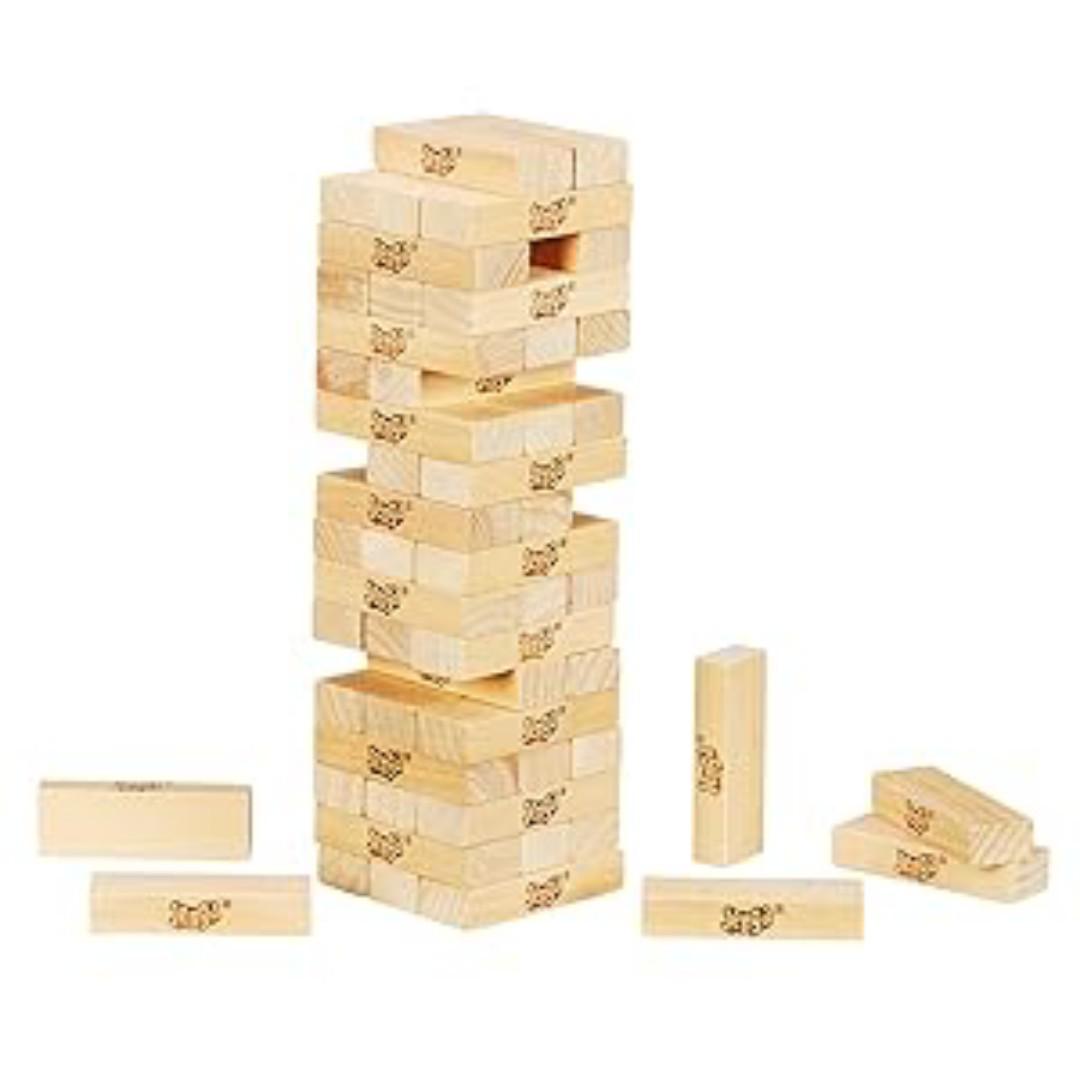 Jenga building game + FREE these cards will get you drunk card game