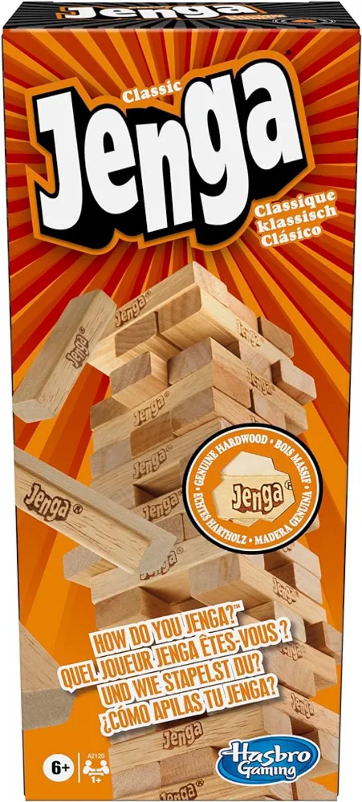 Jenga building game + FREE these cards will get you drunk card game
