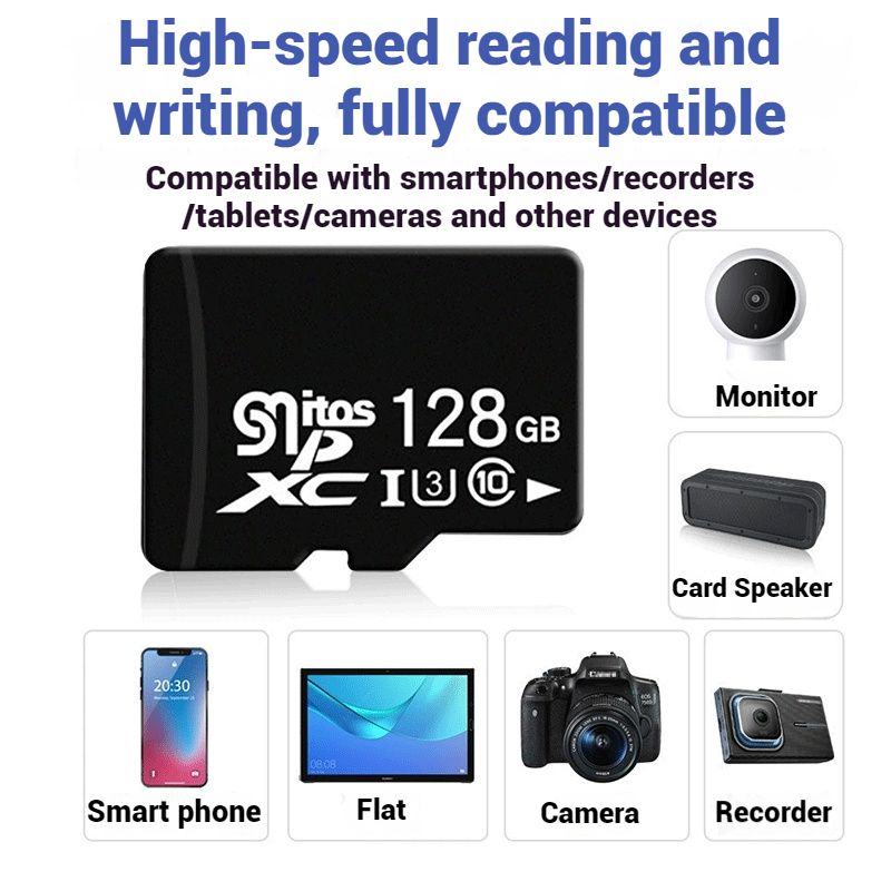 【New Arrivals】High Speed TF Card Micro SD Card Memory Cards UHS-III High Speeds Class10 Speeds U3/C10 Card 128GB/64GB/32GB/16GB/8GB/4GB TransFlash Card Data Storages For Phones Camera DrivingRecorder