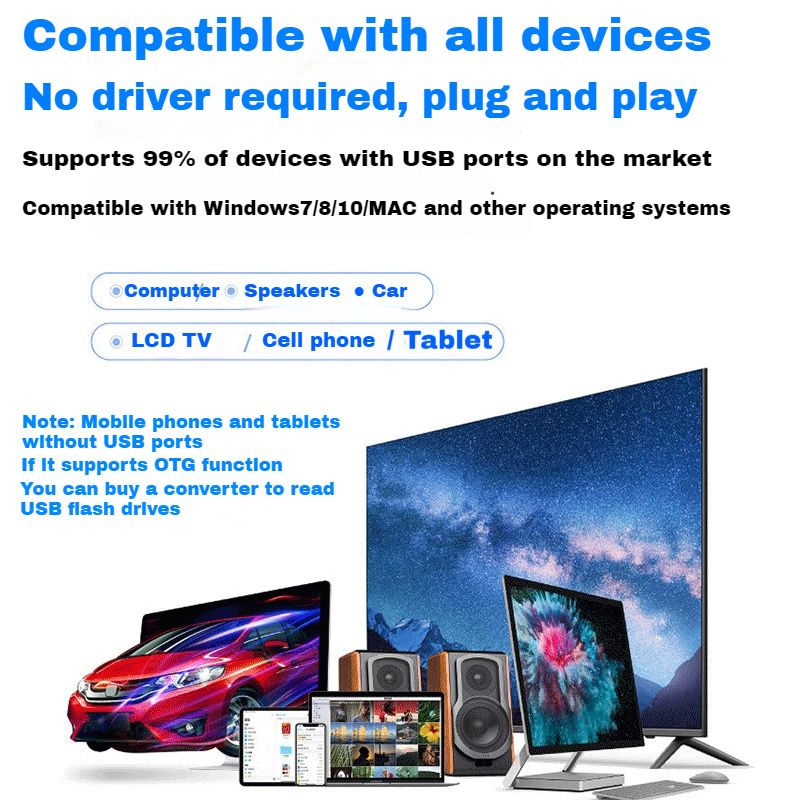 【New Arrivals】Metal High-speed reading and writing USB Flash Drives 128GB/64GB/32GB/16GB/8GB/4GB Portable Shockproof USB Flash Disks Additional Gift Keychain + Android OTG Adapter +Type-C OTG Adapter