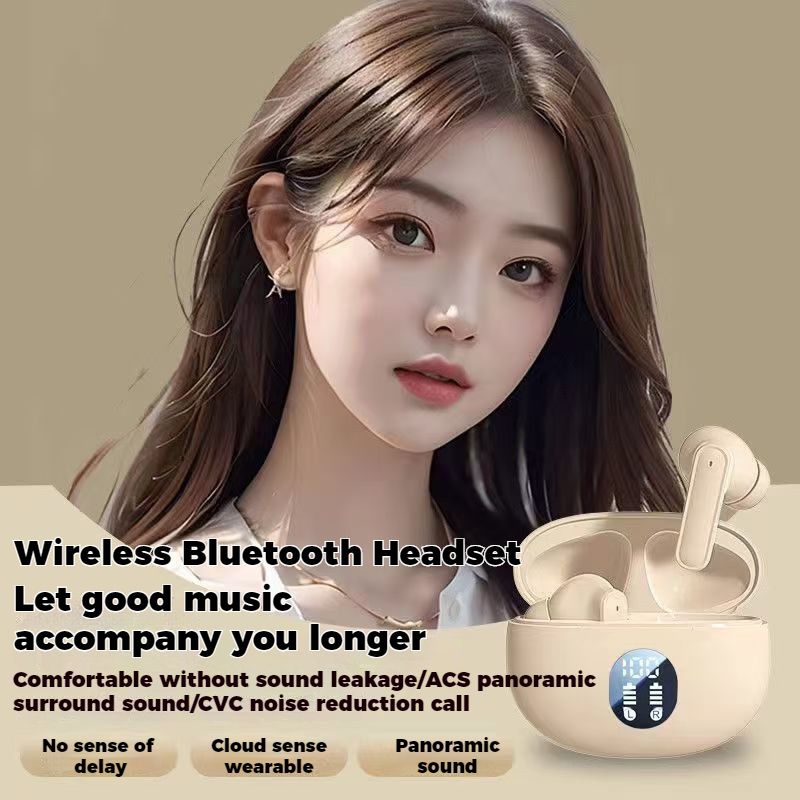 【New Arrivals】With APP EQ setting wreless Bluetooth Earphones Ultra-Low Latency ANC noise reduction Smart positioning Earpods HiFi dual stereo semi-in-ear Headphones Fast charging Comfortable Portable