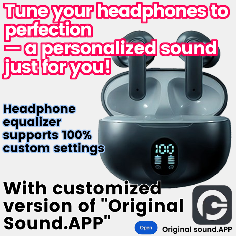 【New Arrivals】With APP EQ setting wreless Bluetooth Earphones Ultra-Low Latency ANC noise reduction Smart positioning Earpods HiFi dual stereo semi-in-ear Headphones Fast charging Comfortable Portable