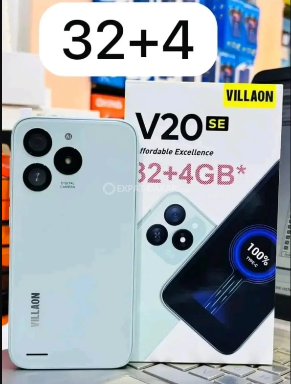 OFFER! OFFER! Villaon V20 SE 32GB+ 4GB (2+2)GB Side-mounted fingerprint Type-C Charger 3000mAh Battery Android 12 Smartphone