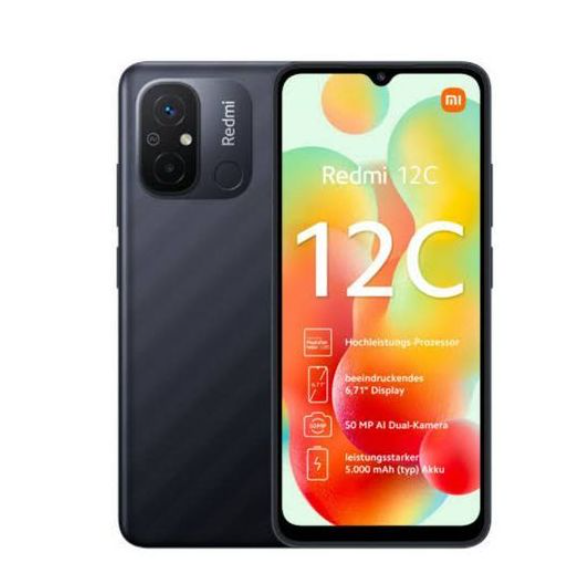 FLASH SALE!!! Xiaomi Redmi 12C 128GB ROM 6GB Ram 5000mAh Battery Dual Sim 4G Internet speed 50MP Camera 6.7inches Android Smartphones