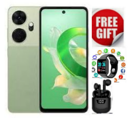 Itel P55 128GB + 12(4+8)GB RAM 6.6" Display Dual SIM 50MP+8MP Camera 5000mAh Baterry Fingerprint And Face 4G Network Unlock Smart Phones FREE GIFTS