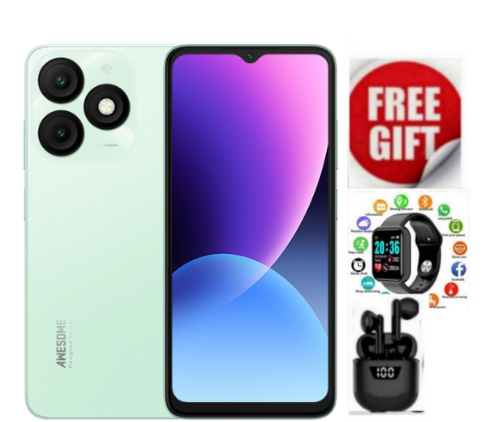Itel A50,6.6''Display,upto  64+6(2+4)GB RAM+64GB Storage,5000mAh Battery+SMARTWATCH+EARPODS