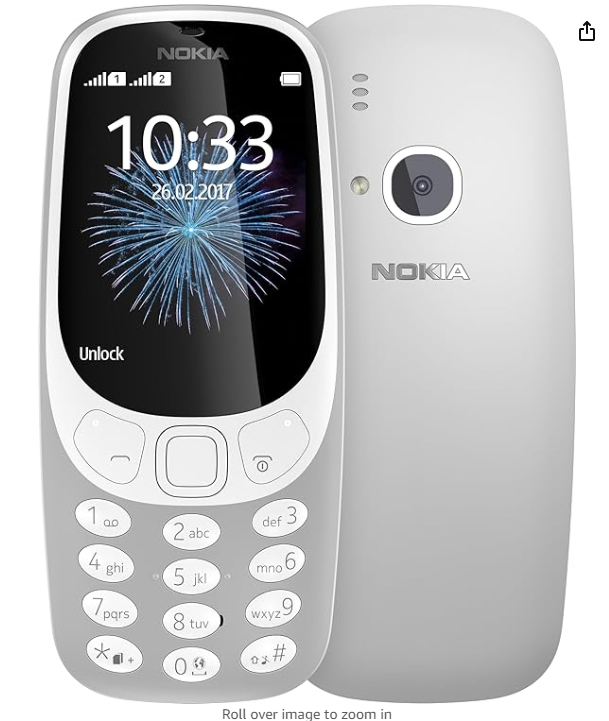 Nokia 3310 Dual-SIM 16MB  2.4 Inches 2MP Camera Cell Mobile Phone