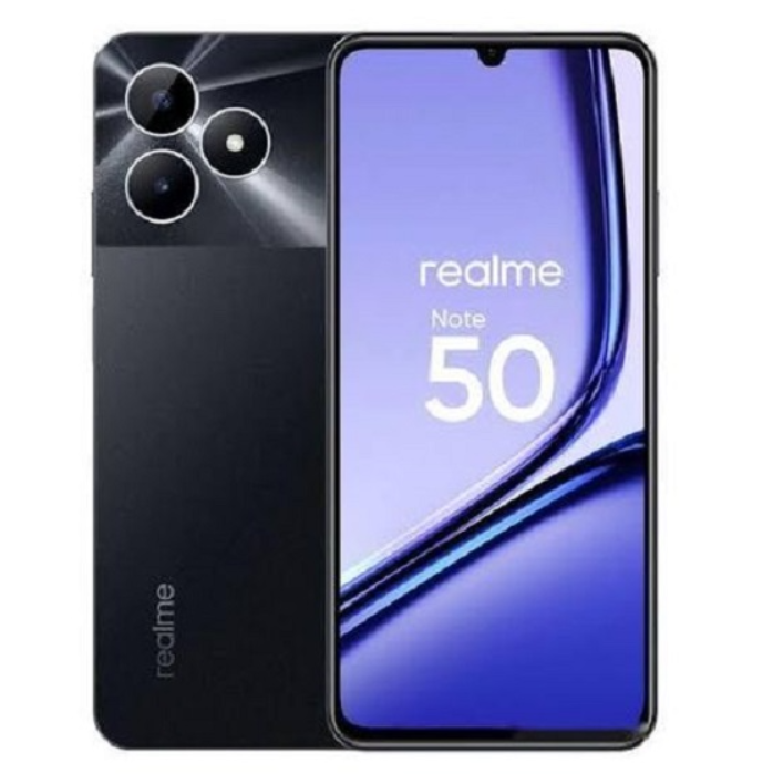 Brand New realme Note 50 6.74" 90Hz 128GB ROM + 8(4+4)GB RAM Unisoc Tiger T612 Type-C 3-Card Slot Side Fingerprint Smart Phones