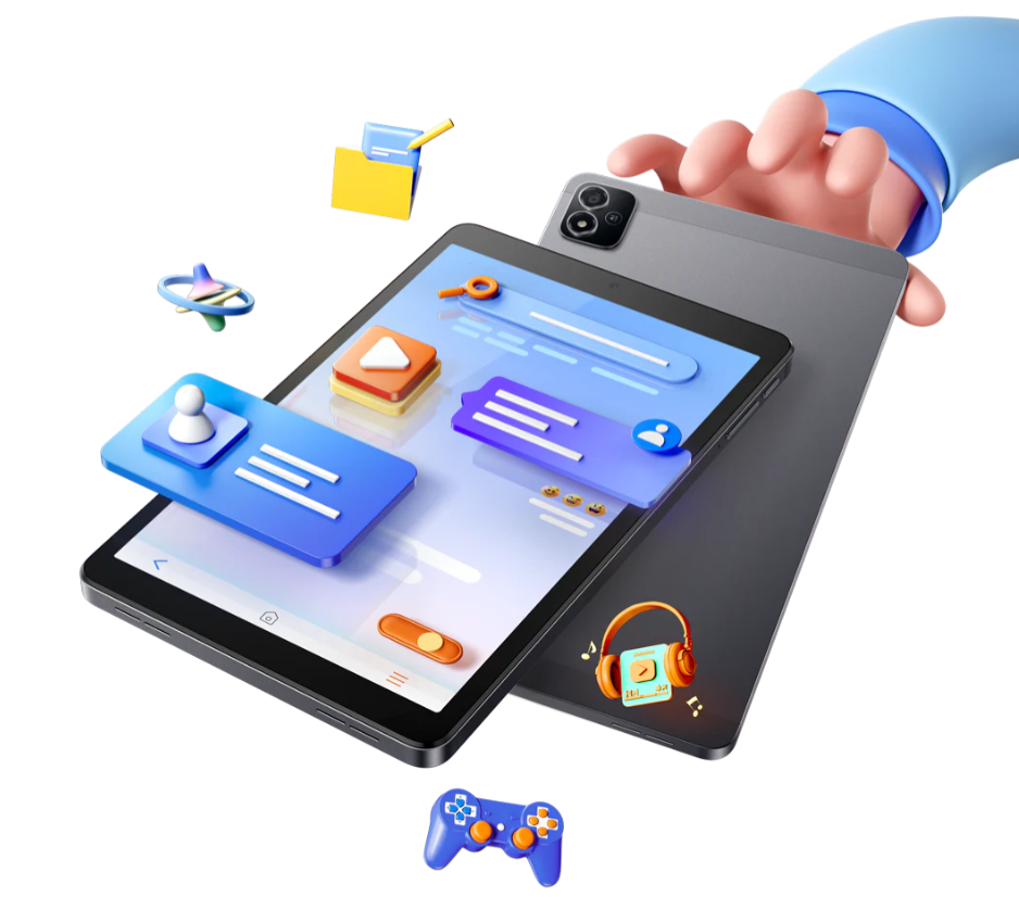 Itel  VistaTab 10 mini  8-inch High-Brightness Display 64GB 8GB(3GB+5GB Extended) RAM 5000mAh Battery Dual SIM Android 14 Tablets