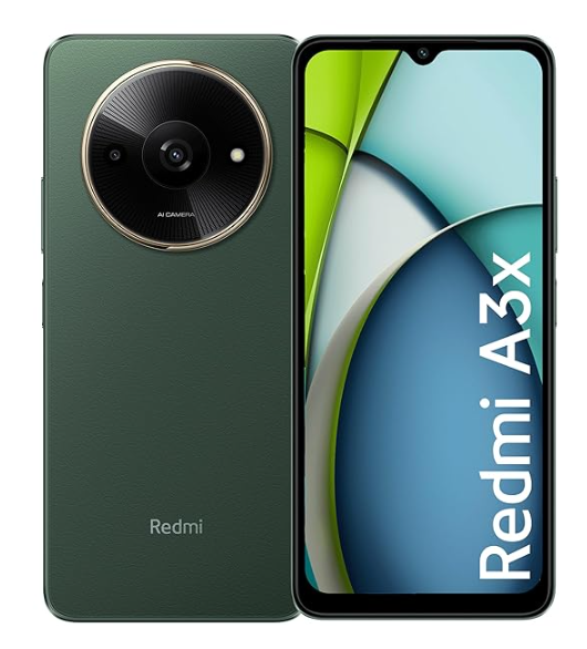 XIAOMI Redmi A3X 6.71" 64GB+3GB RAM 4G Network 5000mAh Battery 8MP AI Camera 10W Fast Charging Fingerprint Sensor Android 14 Smart Phones + GIFTS