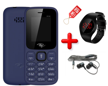 SUPER DEAL!! Buy New Itel it2165 and Get Yourself a Watch and Earphones, 1.8” Bright Big LCD Screen, Dual SIM ITEL feature Cell Phone.