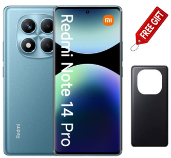 Xiaomi Redmi Note 14 Pro(8GB+256GB) 6.67" MOLED Curved Display New Arrival 5500mAh 200MP AI Camera Dual SIM 4G Android Smart Phone + FREE Silcon Cover