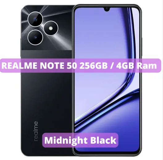 Brand New Realme Note 50 256GB ROM + 8(4+4)GB RAM 6.74" 90Hz Type-C 3-Card Slot Ultra Slim Side Fingerprint Smart Phones phone