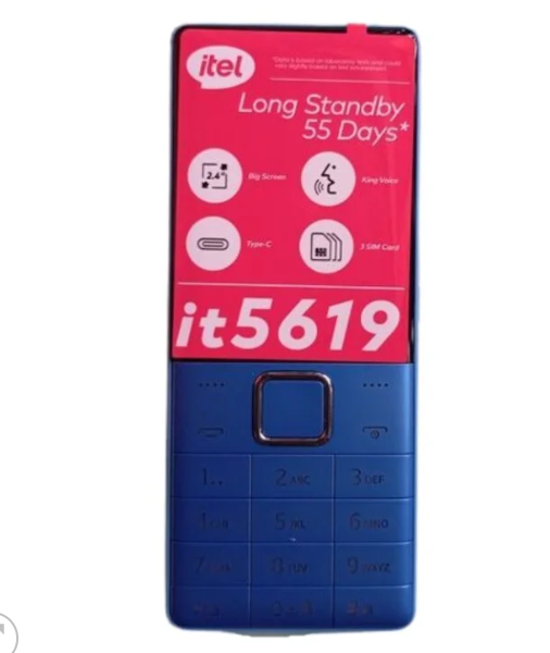 Itel 5619, 2.4", 2,500mah , 3 Sim, Opera Mini, Type C Kababe Phone