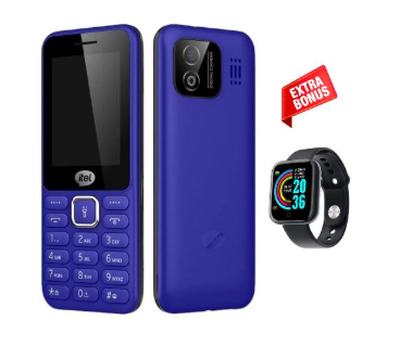 SPECIAL OFFER! itel 5032 Basic Cellphone Original (Keypad) Ultra Slim 2.4" Screen | Wireless FM | 1000mAh | Type-C Featured Phones + Smart Watch